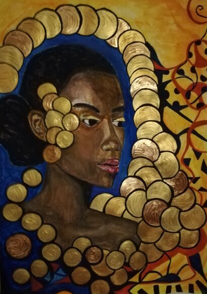 Golden awareness  - a Paint Artowrk by Andrea  Schimböck 