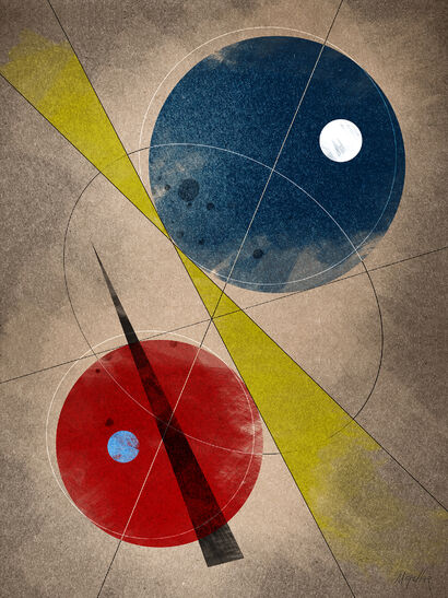 Bauhaus Composition XVII - a Digital Art Artowrk by Martin Geller