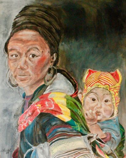 Mother - a Paint Artowrk by NIKOLINA MARJANOVIC SCALISE