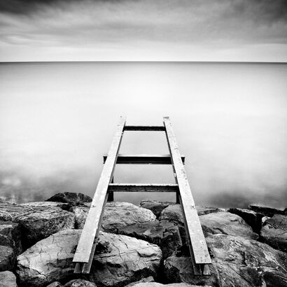 A walk along the seafront 6 - ( Stairway to the Sea ) - A Photographic Art Artwork by AURELIO BORMIOLI