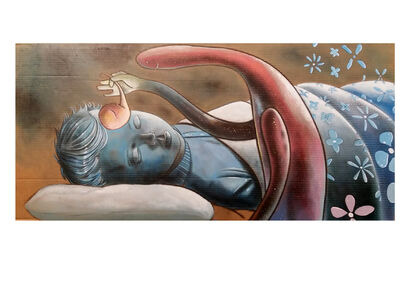 Il Coltivatore dei sogni - A Paint Artwork by Alberto Dabrilli