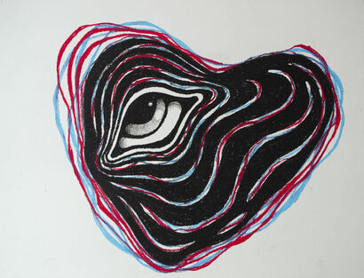 Heart States : (3) mentalised heart - a Paint Artowrk by dévid