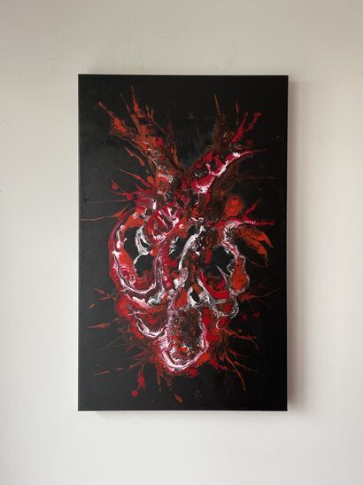STRENGTH OF HEART II - A Paint Artwork by Carlos A Motta