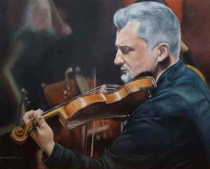 The violonist - a Paint Artowrk by Clo