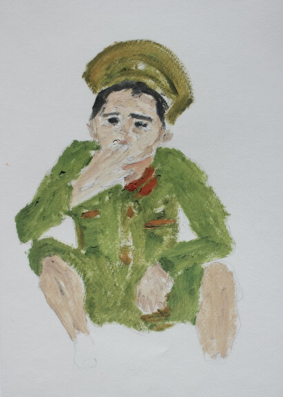 Smoking army man - a Paint Artowrk by Natan Mutschlechner