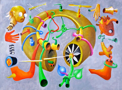 Higgs' boson - A Paint Artwork by MICHEL-CONSTANT