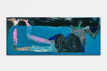 Dovunquessìa, composizione con figura nello spazio n°97 - a Paint Artowrk by Riccardo De Filippo