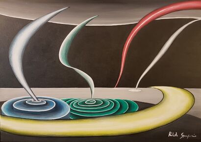 TEMPESTA MAGNETICA  - a Paint Artowrk by Roberto Spaccapaniccia