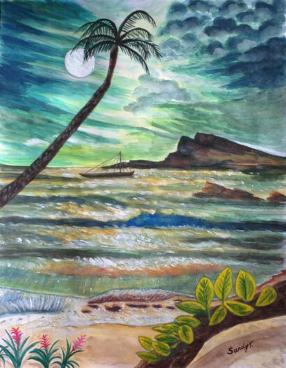 The Beauty of Kenting Beach - a Paint Artowrk by Jo Lan Tao