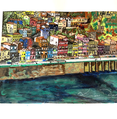 Cidade do Porto - A Paint Artwork by Lu Deradi