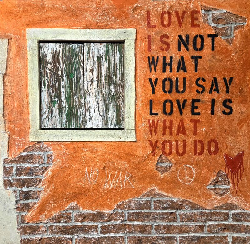 LOVE IS NOT WHAT YOU SEY LOVE IS WHAT YOU DO - a Paintings by Giuseppe  Granzo 