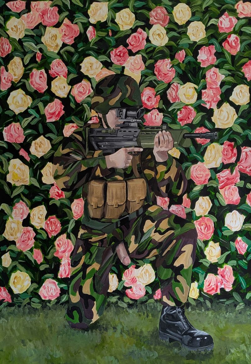 Camaleonte - a Paintings by Matteo Beltrami