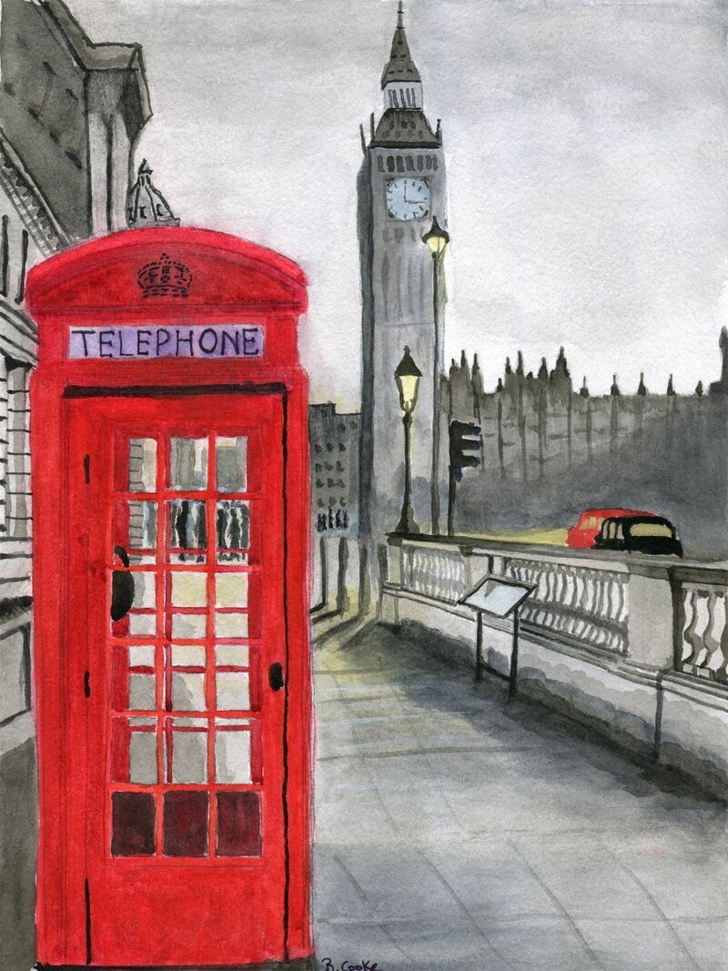 London Calling, England - a Paint by Bernice Cooke