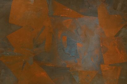 Fragmented Currents - a Paint Artowrk by Leah Kang