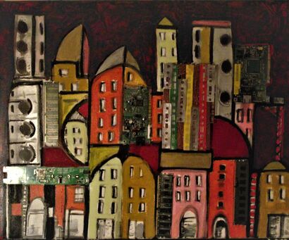 modern city - A Paint Artwork by Florentin
