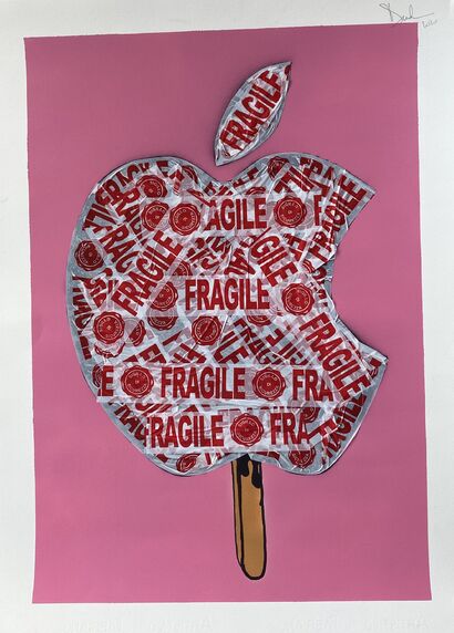 Ice apple cream, Fragile - A Urban Art Artwork by Dudi