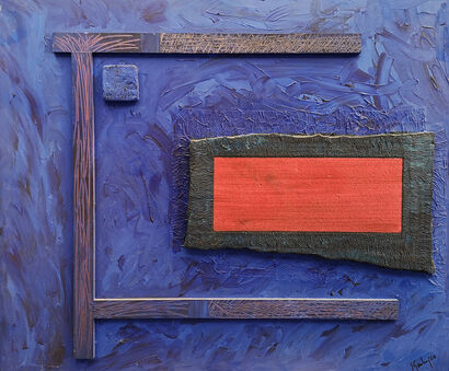 Piece in blue - a Paint Artowrk by JGamboa
