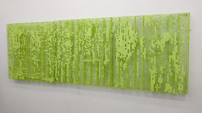 green mesh - A Sculpture & Installation Artwork by Herbert Egger
