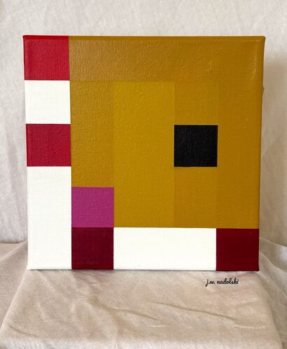 Solve the Puzzle: No. 2, Yellow - a Paint Artowrk by Justin