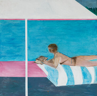 Backyard Swimming Pool - a Paint Artowrk by Emily Smith