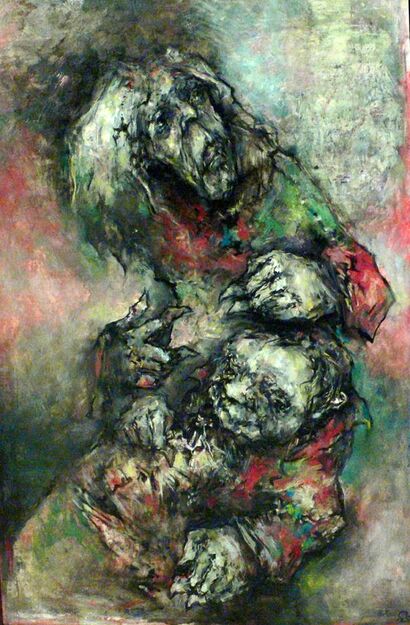  maternity - a Paint Artowrk by Claude serpaggi