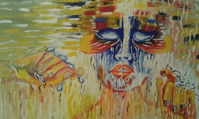 Sotto pioggia - A Paint Artwork by Zoya Bagayoko