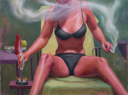 The Nicotine trap is Real  - A Paint Artwork by Lea bou habib