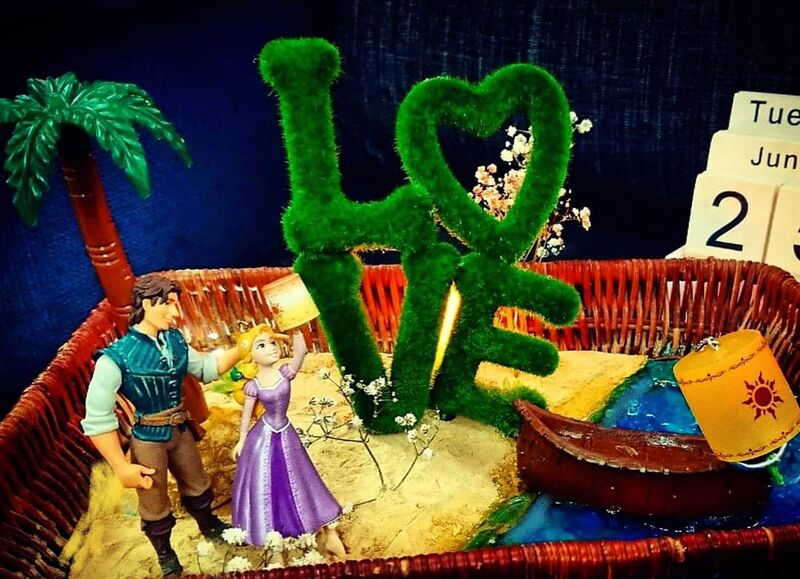 Disney Tangled 'Light up my world' boat theme Rapunzel - a Art Design by Zahraa Nathoo