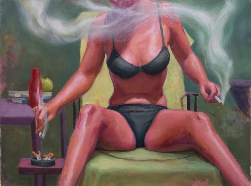 The Nicotine trap is Real  - a Paint by Lea bou habib