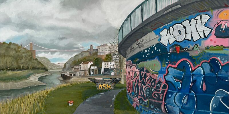 Wonky Bridge - a Paint by Neil Watson