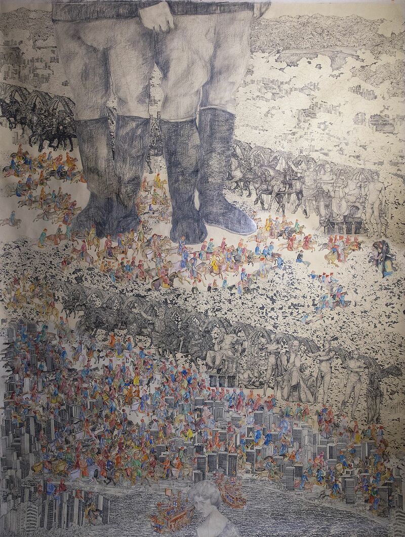 DITTATURE DECOLLATE - a Paintings by Andrea Pescio