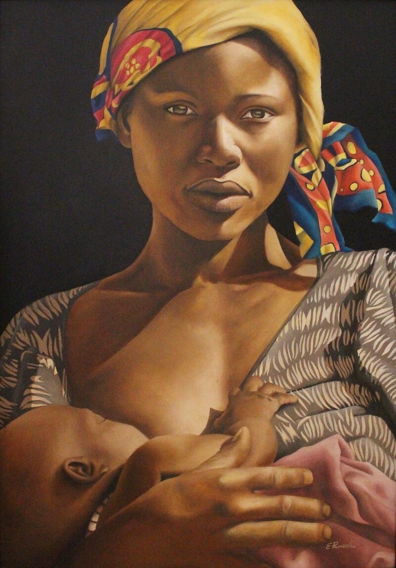 Maternity - a Paint by Emanuela Pancella