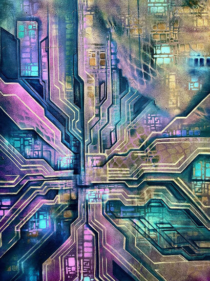 Synaptic Silence - a Paint Artowrk by Elvis 