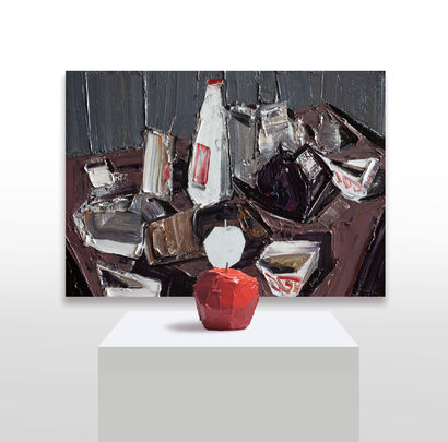 Stolen apple - a Sculpture & Installation Artowrk by Sayan Baigaliyev