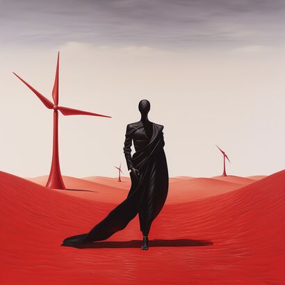 Red desert - A Paint Artwork by KukumariART