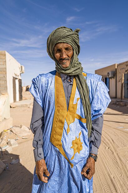 Sahrawi in traditional clothing - a Photographic Art Artowrk by Josep Sanmartín