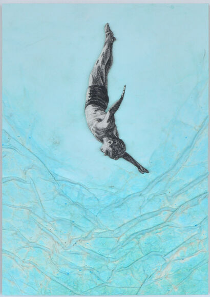 Diver - a Paint Artowrk by Sergio Zapata