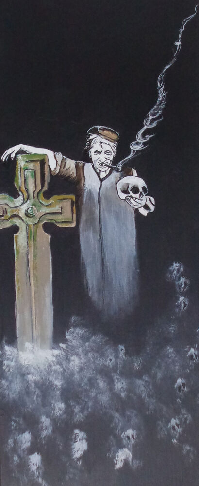 The Grave Digger  - A Paint Artwork by David  ALEXANDER