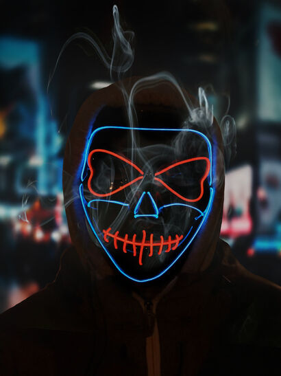 The mask - a Digital Graphics and Cartoon Artowrk by Nicola Vigolo