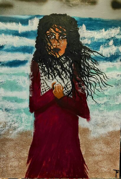 Sail away on Salty Tears - a Paint Artowrk by Teresa Pianta