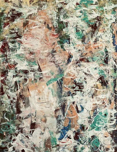 Something’s Trying to Bloom - a Paint Artowrk by Linda He