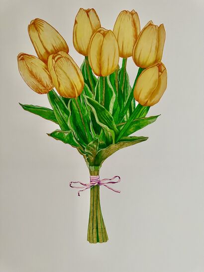 Tulips - a Paint Artowrk by Sama Majidian