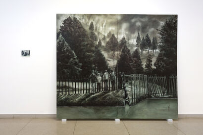 La cerca y el guardabosques - a Paint Artowrk by Ernesto Crespo
