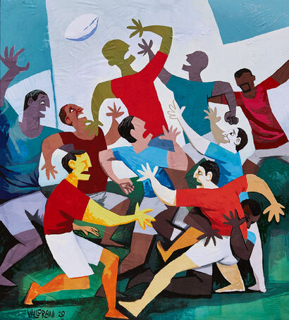 RUGBY - a Paint Artowrk by giorgio vallorani