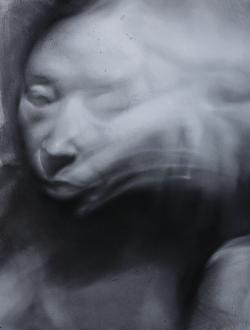 Portrait of Yiqian, In Flux - a Paint by Alex Carroll