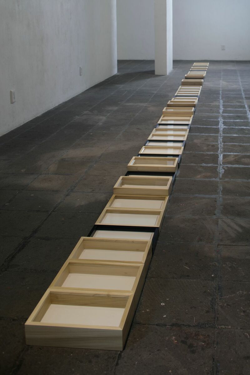 Sin Titúlo (Se esta hundiendo) / Untitled (It's sinking) … . / . … – .- / …. ..- -. -.. .. . -. -.. — .-.-. - a Sculpture & Installation by RAUL REBOLLEDO