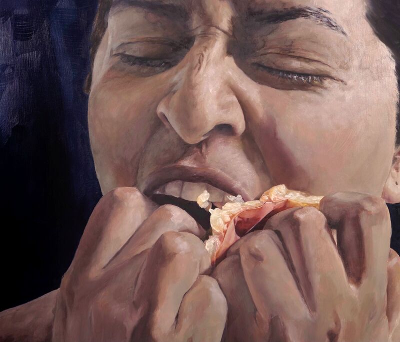 Eating Eve 3 - a Paint by Emma Sadler Eriksson
