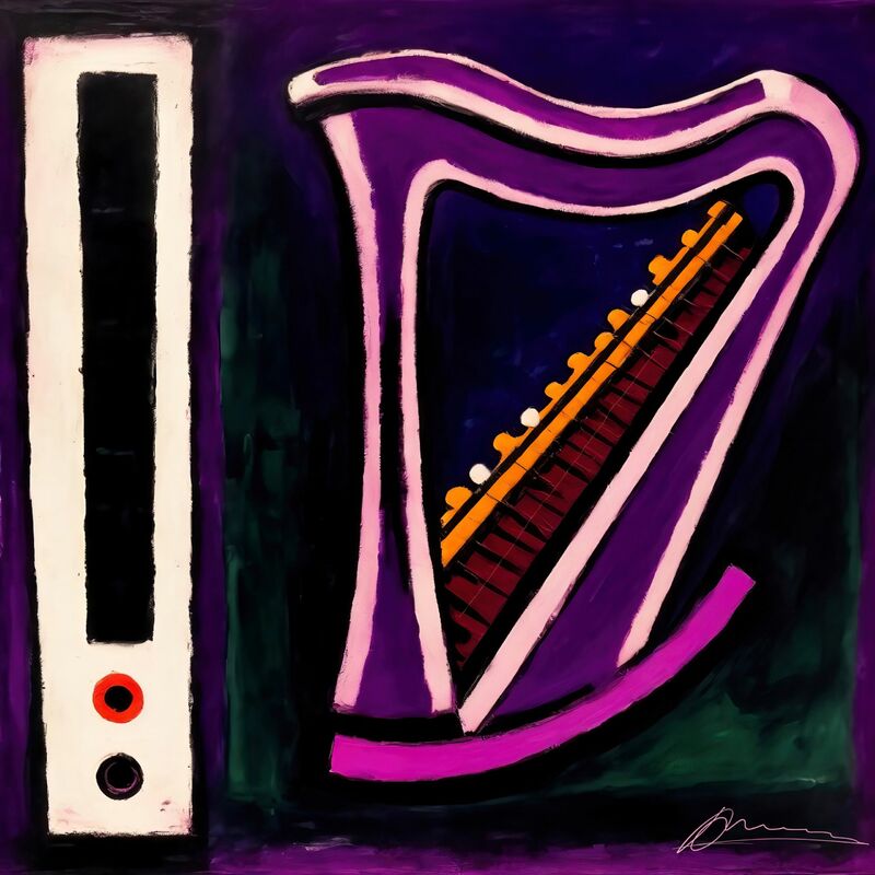 Arpeggio in Purple  - a Digital Art by Bernard