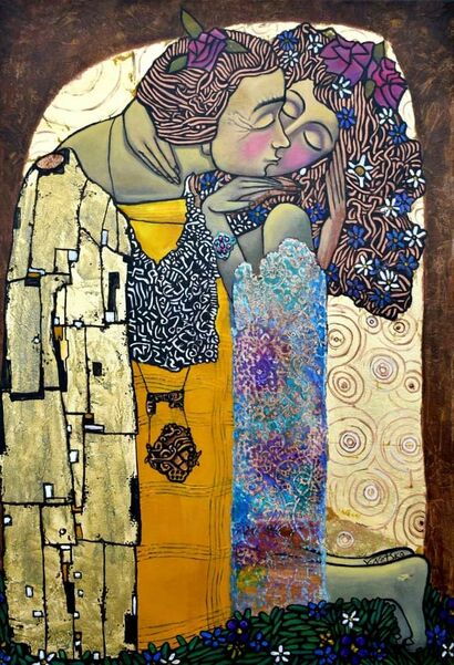 The kiss - a Paint Artowrk by Vasyl  Netsko