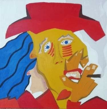 Uomo che fuma - A Paint Artwork by Jacopo Cozzaglio 
